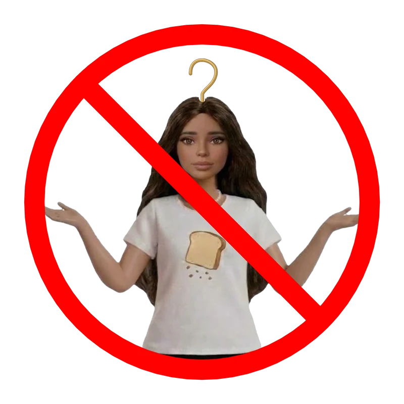 Colgada tachada